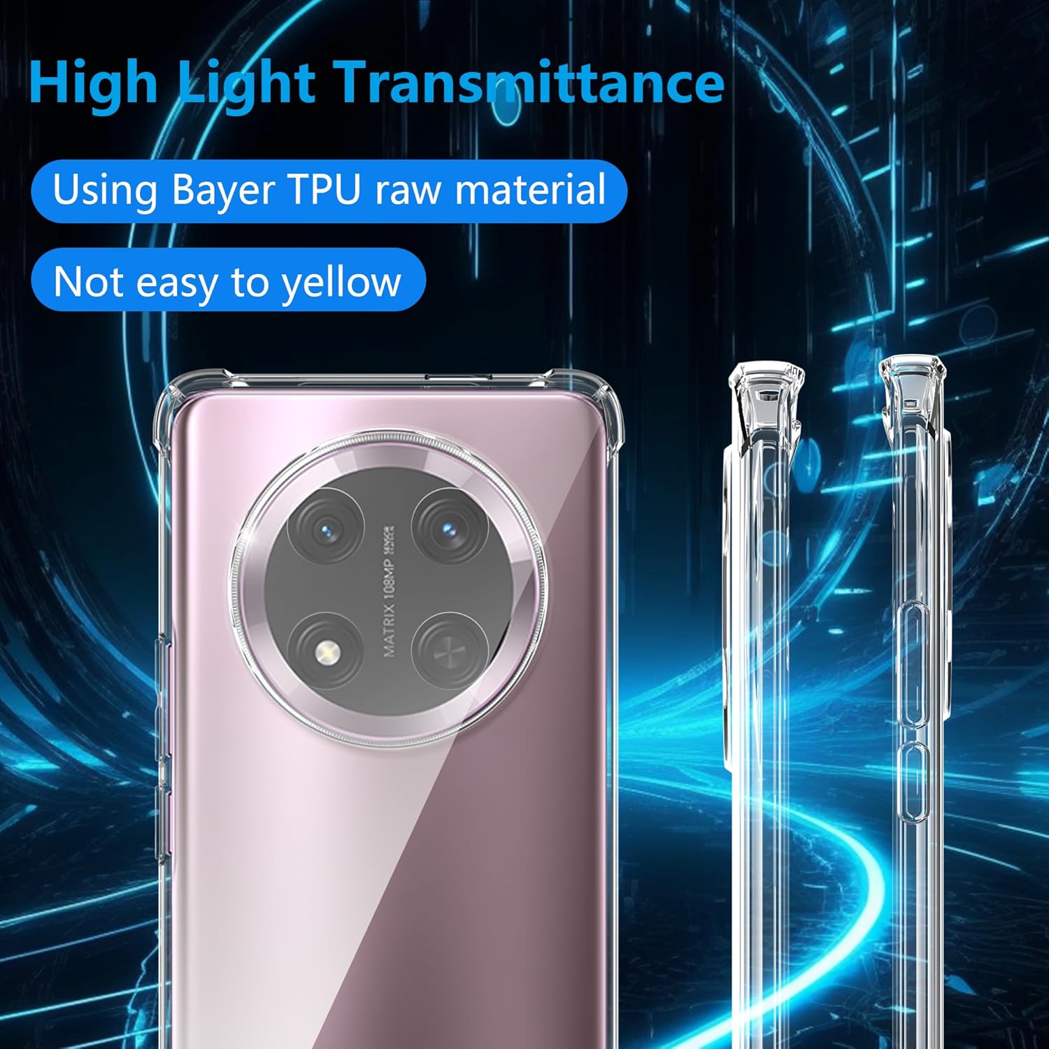 Husa Anti soc, transparenta compatibila cu Honor Magic 7 Lite - imagine 4