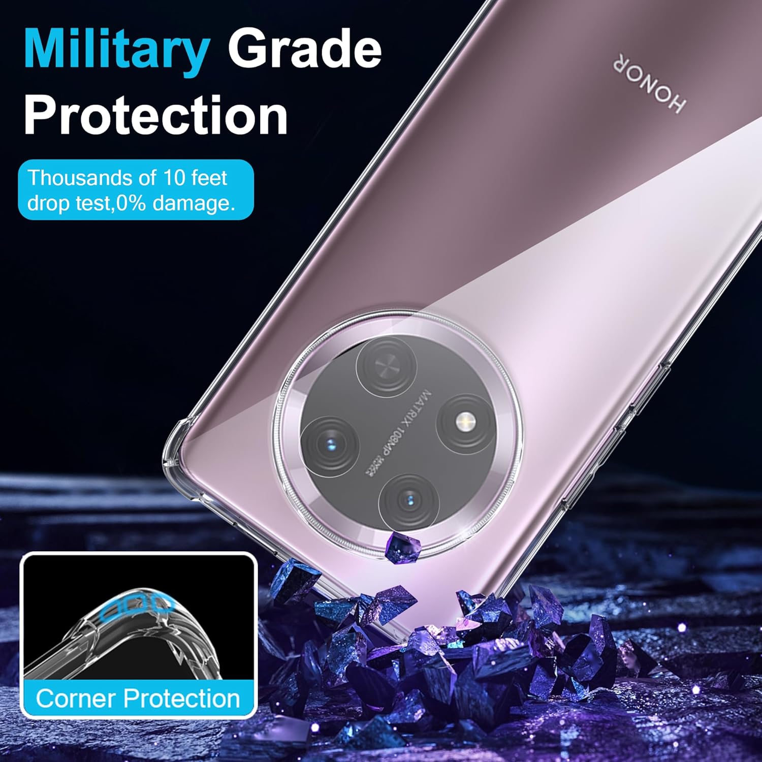 Husa Anti soc, transparenta compatibila cu Honor Magic 7 Lite - imagine 7