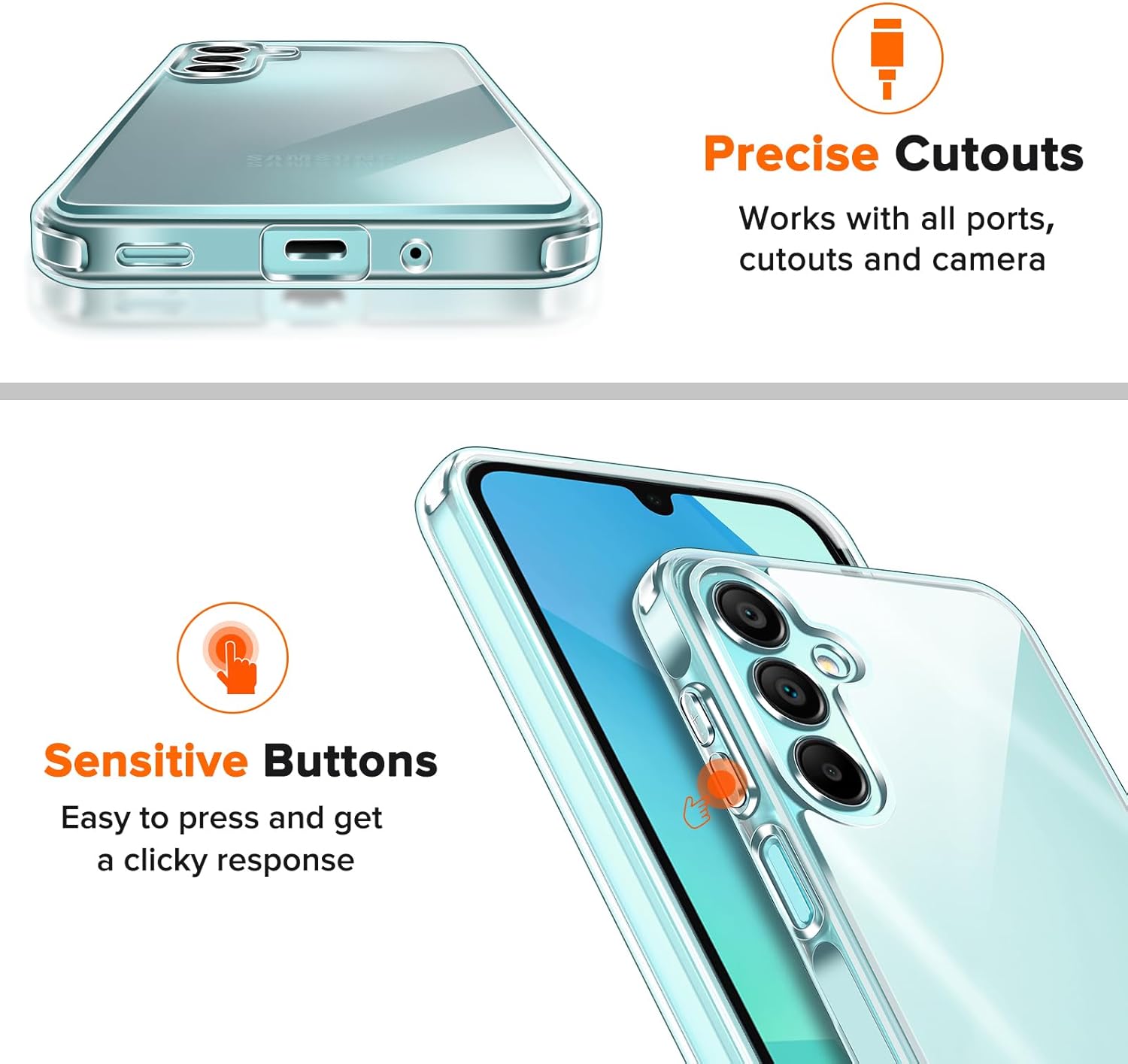 Husa Anti soc, transparenta compatibila cu Samsung Galaxy A16 5G - imagine 7