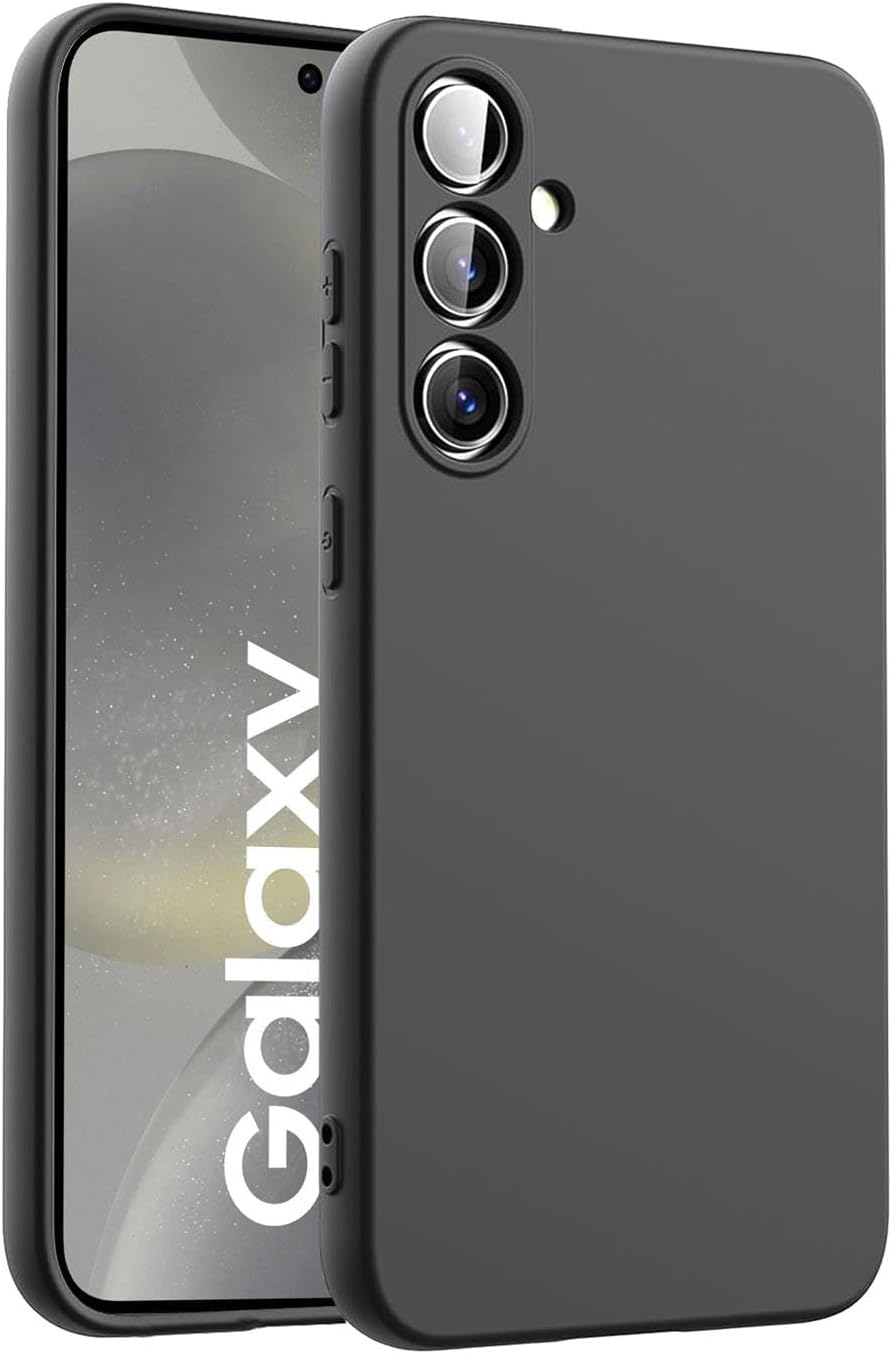 Husa Soft Touch, slim, ALC Mobile, anti soc, compatibila cu Samsung Galaxy S25, Negru Tpu - imagine 2