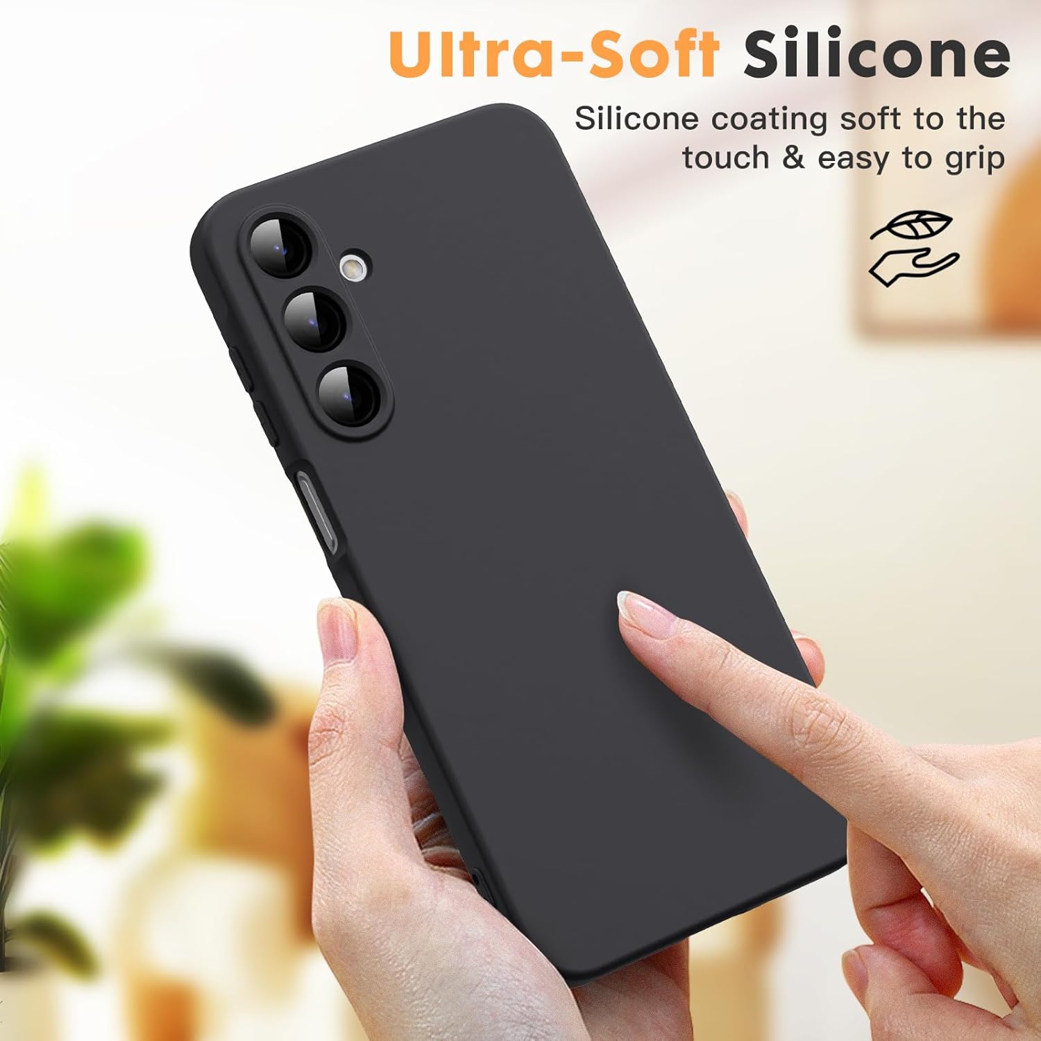 Husa Soft Touch, slim, ALC Mobile, anti soc, compatibila cu Samsung Galaxy S25, Negru Tpu - imagine 7