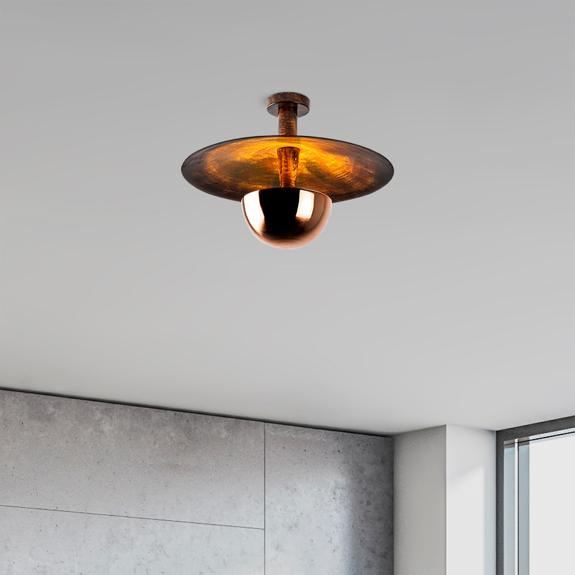 Candelabru, Opviq, metal, cupru, 48x35 cm - 2 | YEO