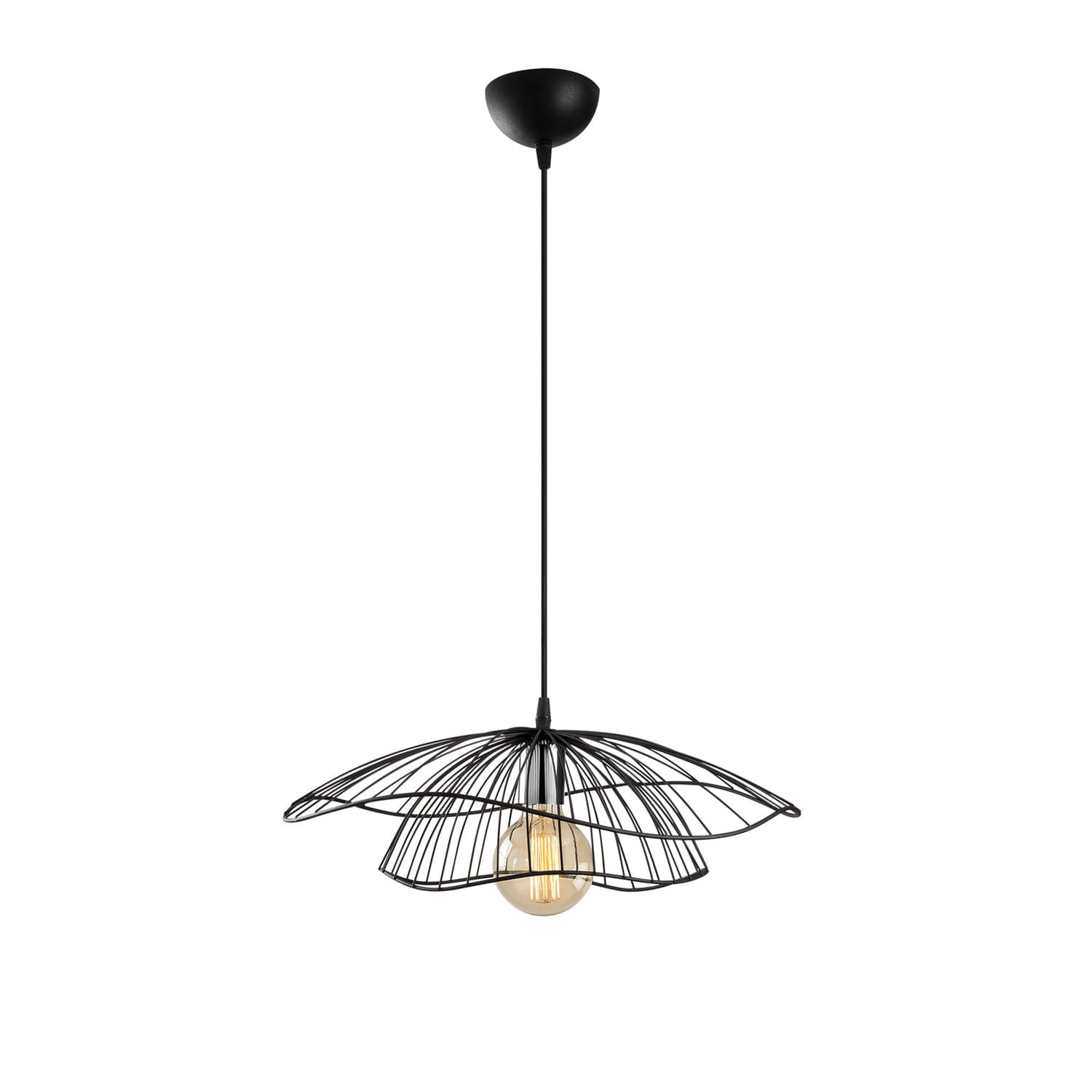 Lustra, Opviq, metal, negru, 50x111 cm - 2 | YEO