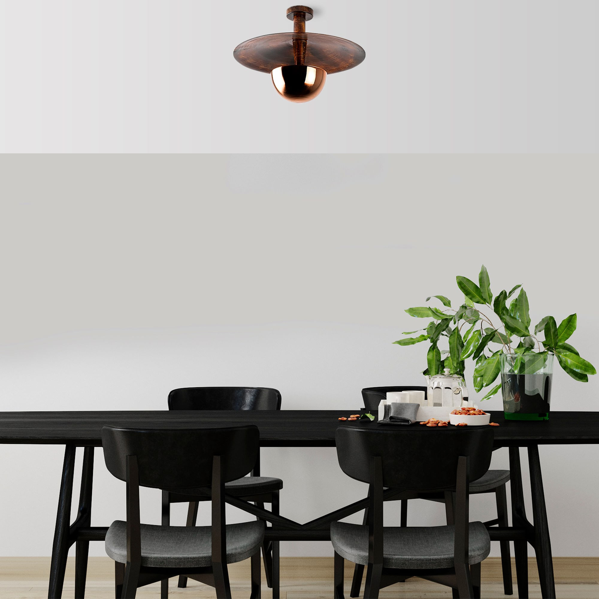Candelabru, Opviq, metal, cupru, 48x35 cm - 4 | YEO
