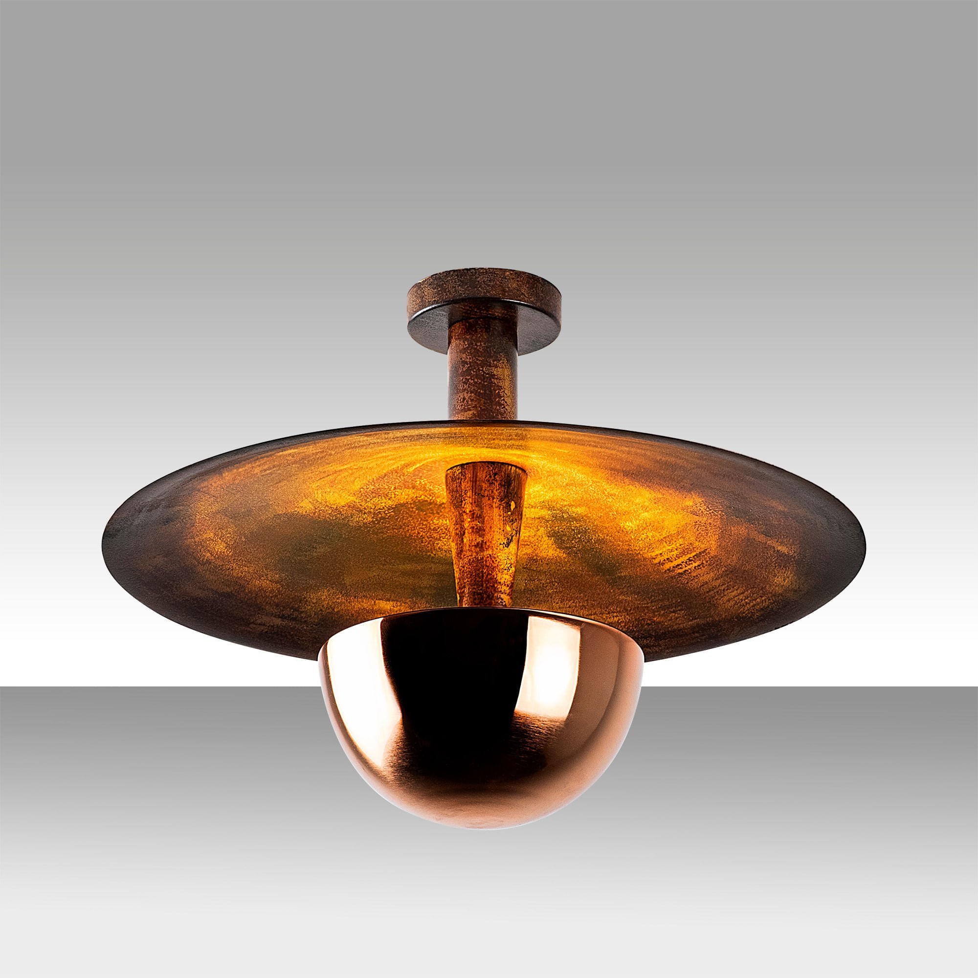 Candelabru, Opviq, metal, cupru, 48x35 cm - 5 | YEO