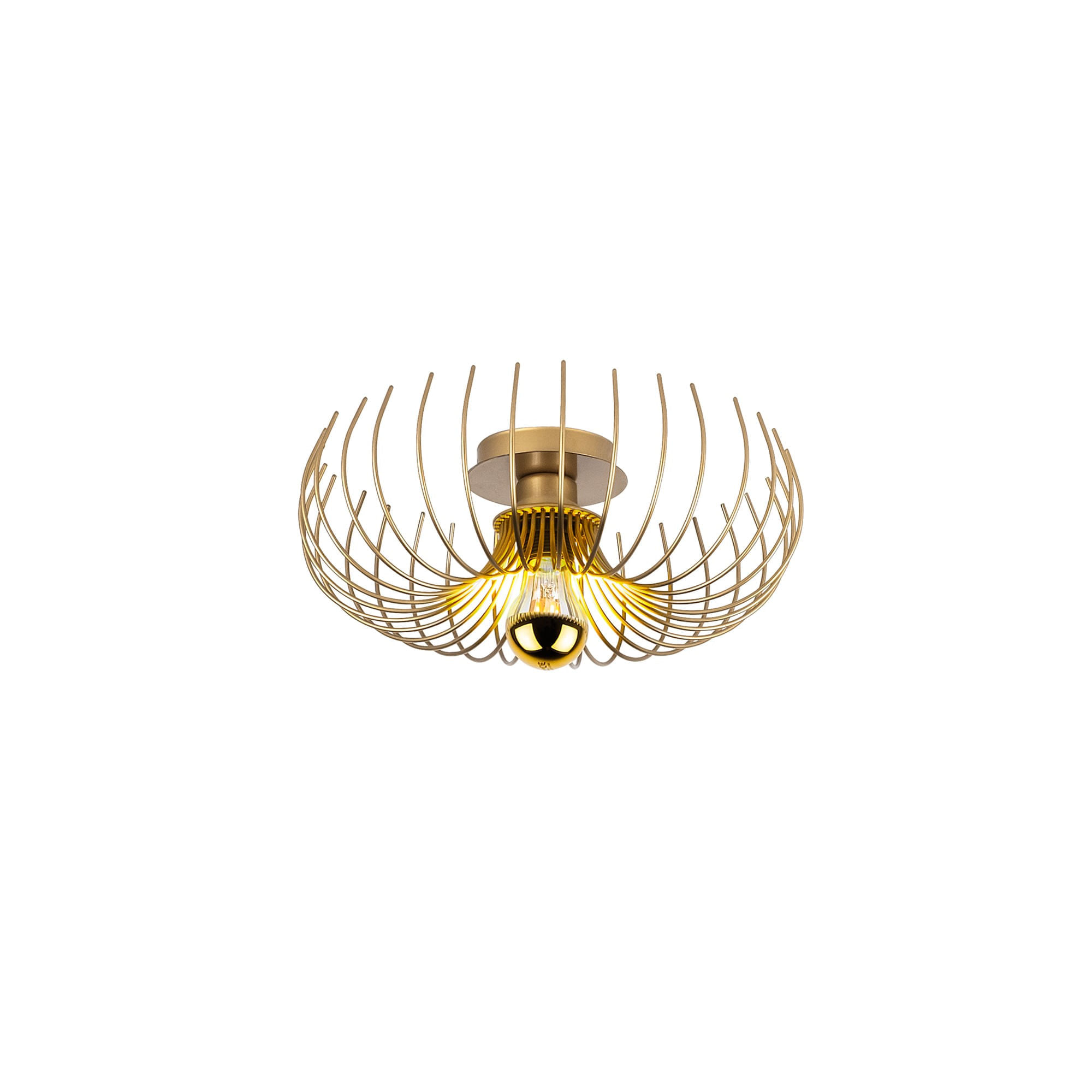 Candelabru, Opviq, metal, auriu, 36x36x12 cm