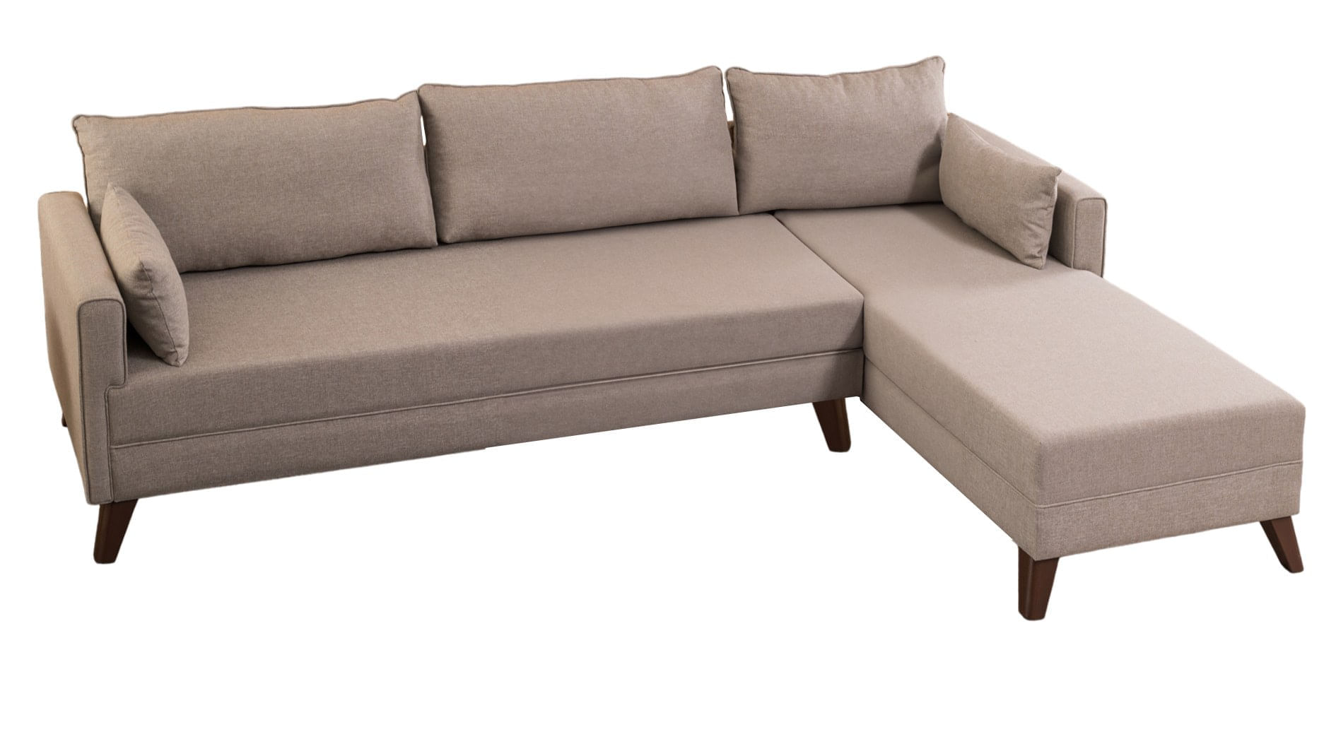 Coltar, Hanah Home, lemn si mdf, crem, 275x165x85 cm