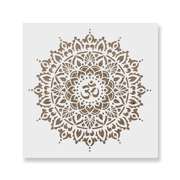 Sablon Perete vopsire, tencuiala 0.7mm Om Mandala Refolosibil, model MXSP7145