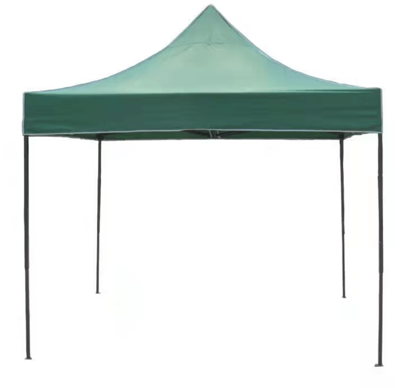Cort pavilion pliabil, 3x3 m, cadru metal cu panza impermeabila pentru Curte, Gradina, Evenimente, Verde — imaginea 4