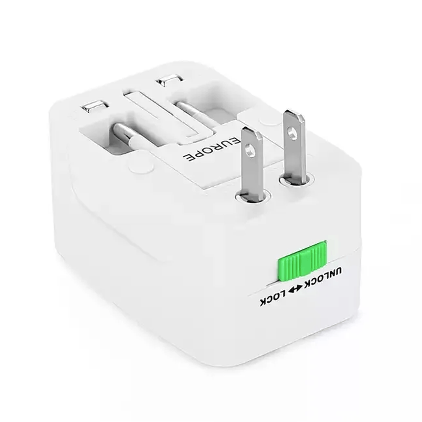 Adaptor universal priza, Linomag®, Compatibil cu EU/UK/SUA/JP/CH/AUS/TH, Alb