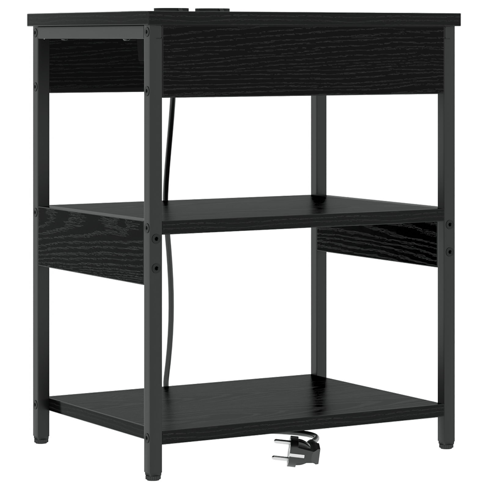 Noptiere 2 pcs Stejar negru 41 x 31 x 51 cm Lemn compozit — imaginea 5