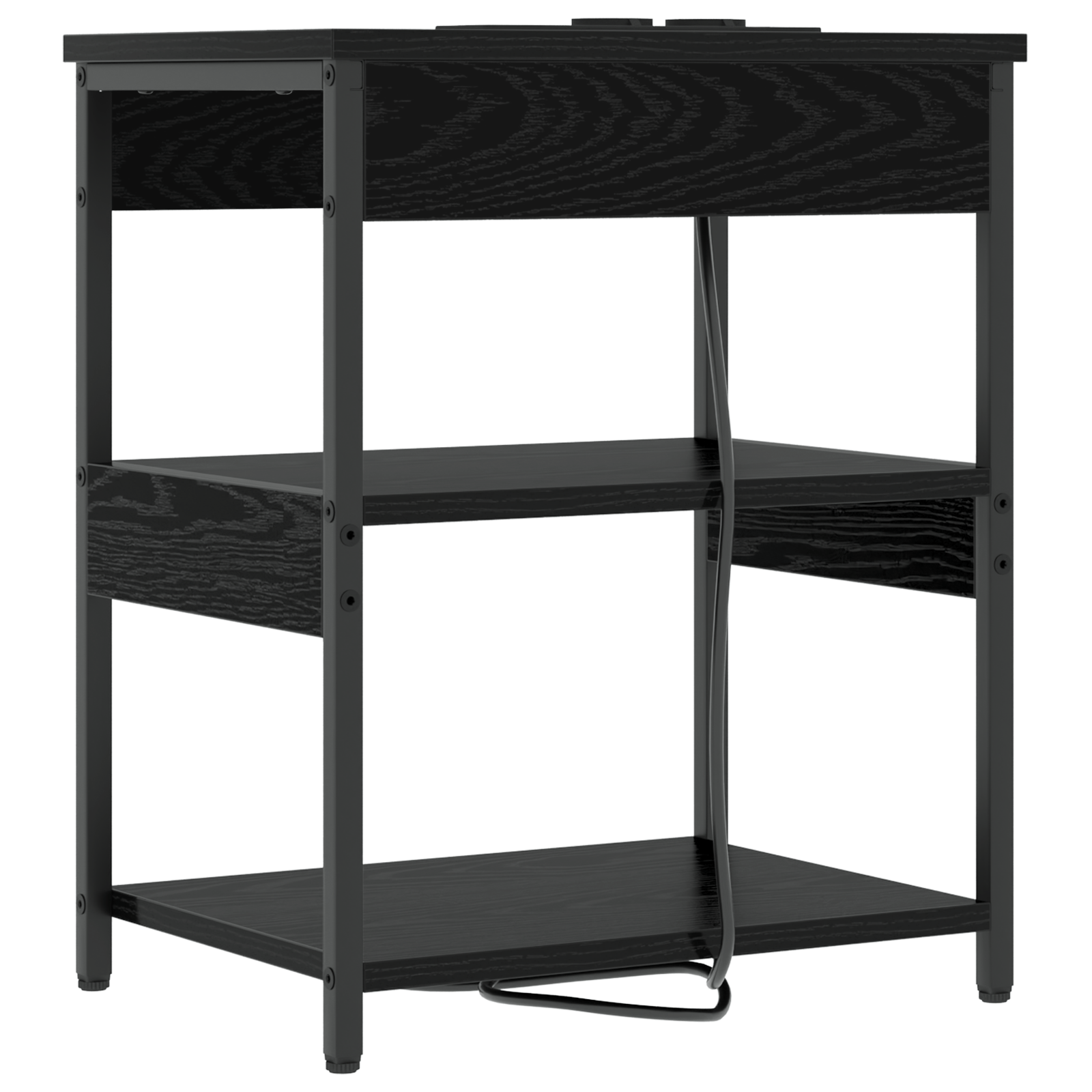 Noptiere 2 pcs Stejar negru 41 x 31 x 51 cm Lemn compozit — imaginea 8
