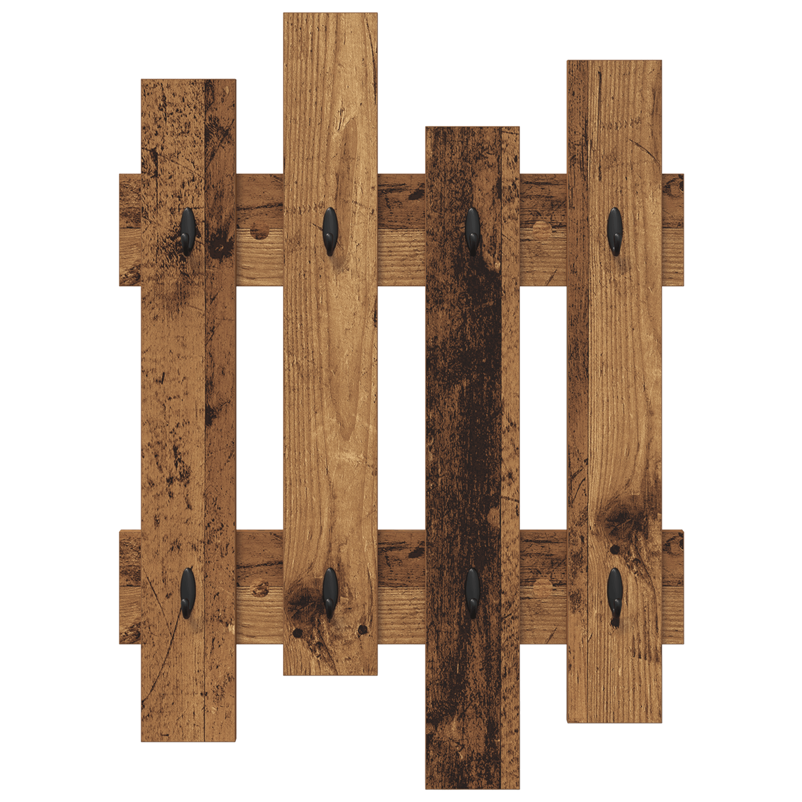 Racator de paltoane montat pe perete Lemn vechi 60 x 3 x 82 cm — imaginea 5