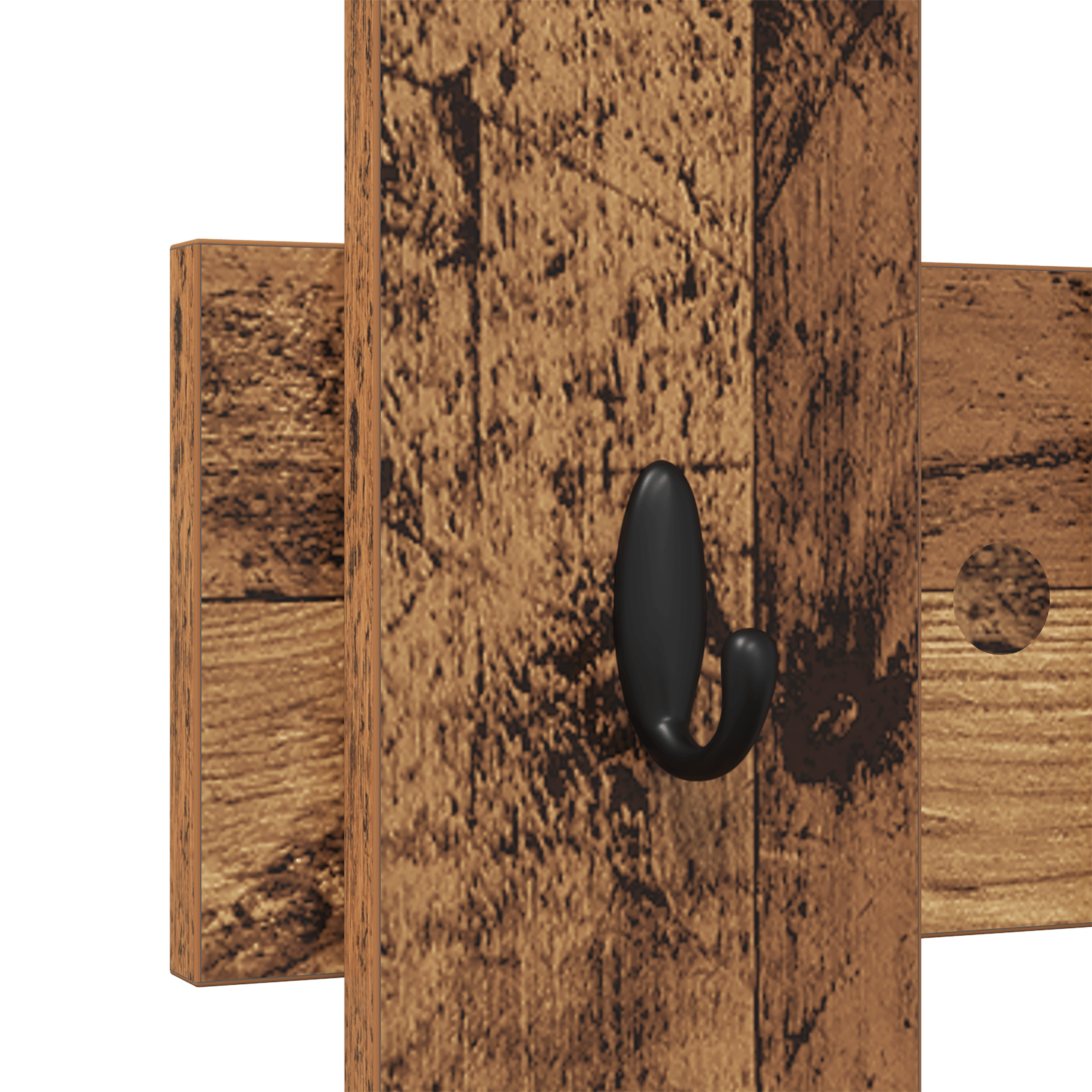Racator de paltoane montat pe perete Lemn vechi 60 x 3 x 82 cm — imaginea 8