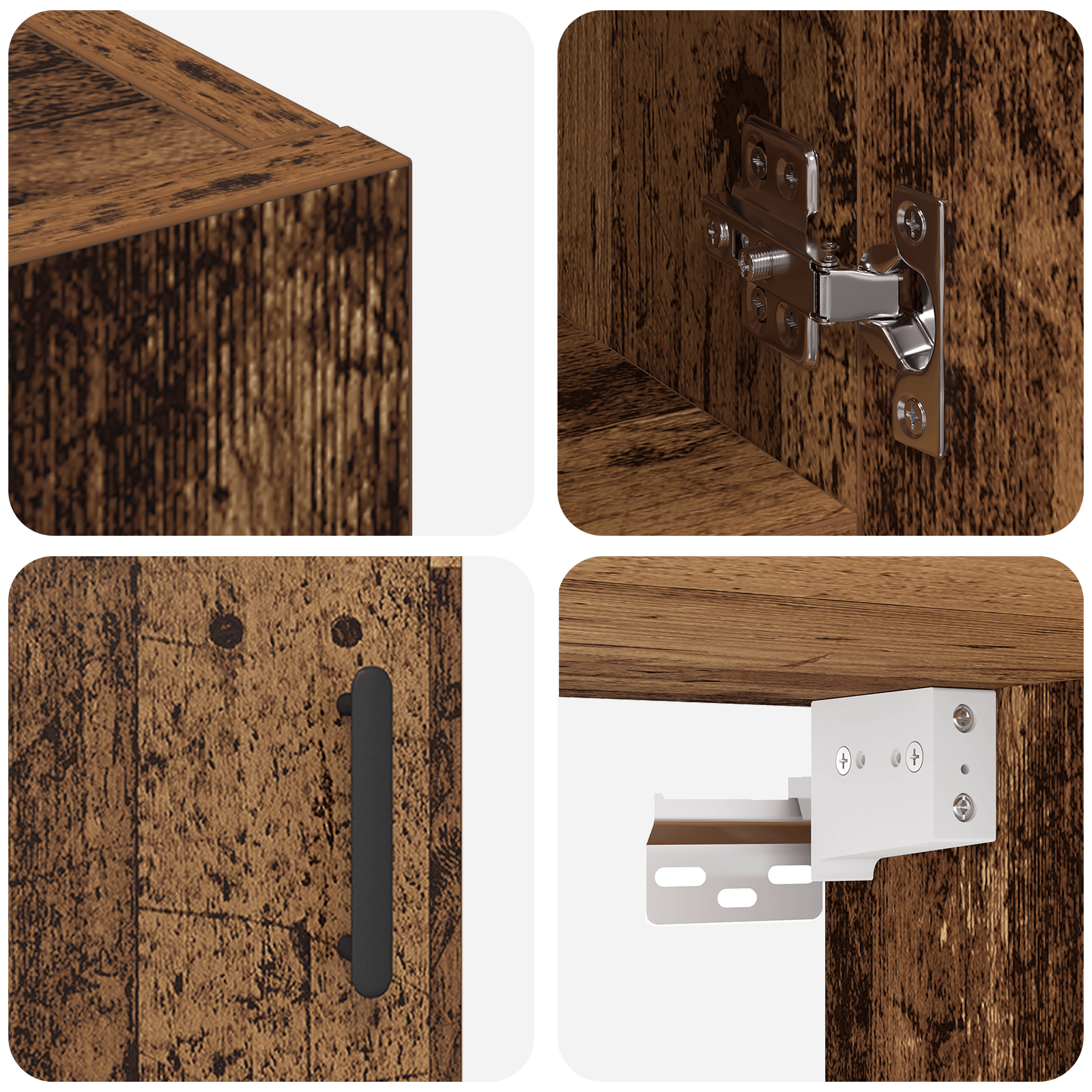 Dulap de perete Lemn vechi 60 x 31 x 70 cm Lemn compozit — imaginea 9