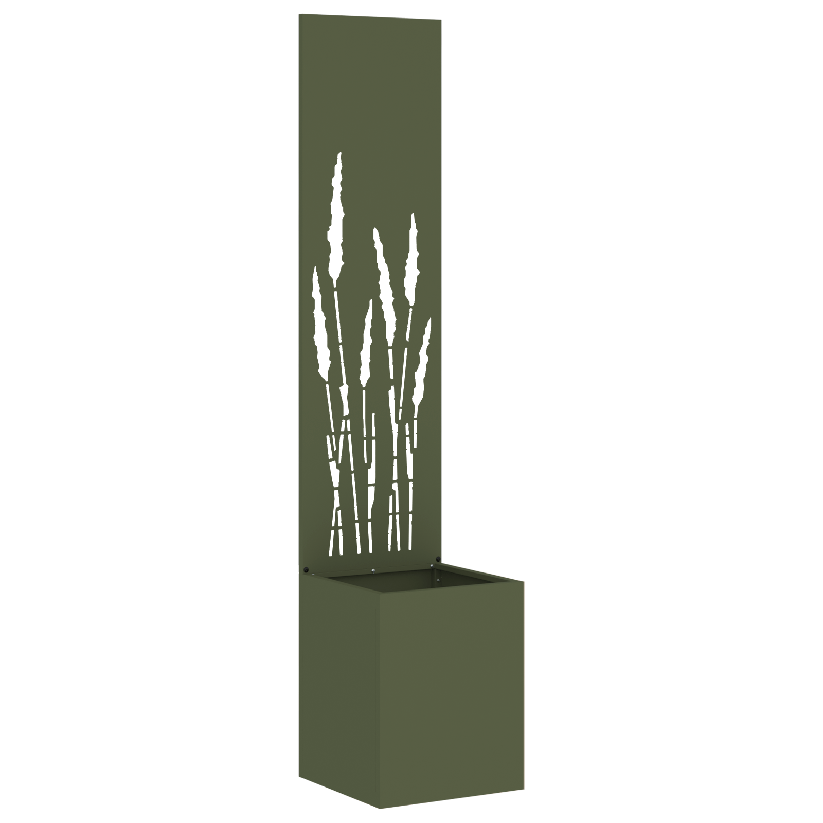 Ghiveci de Gradina cu Panou Decorativ Olivengrønn 32 x 140 cm — imaginea 2