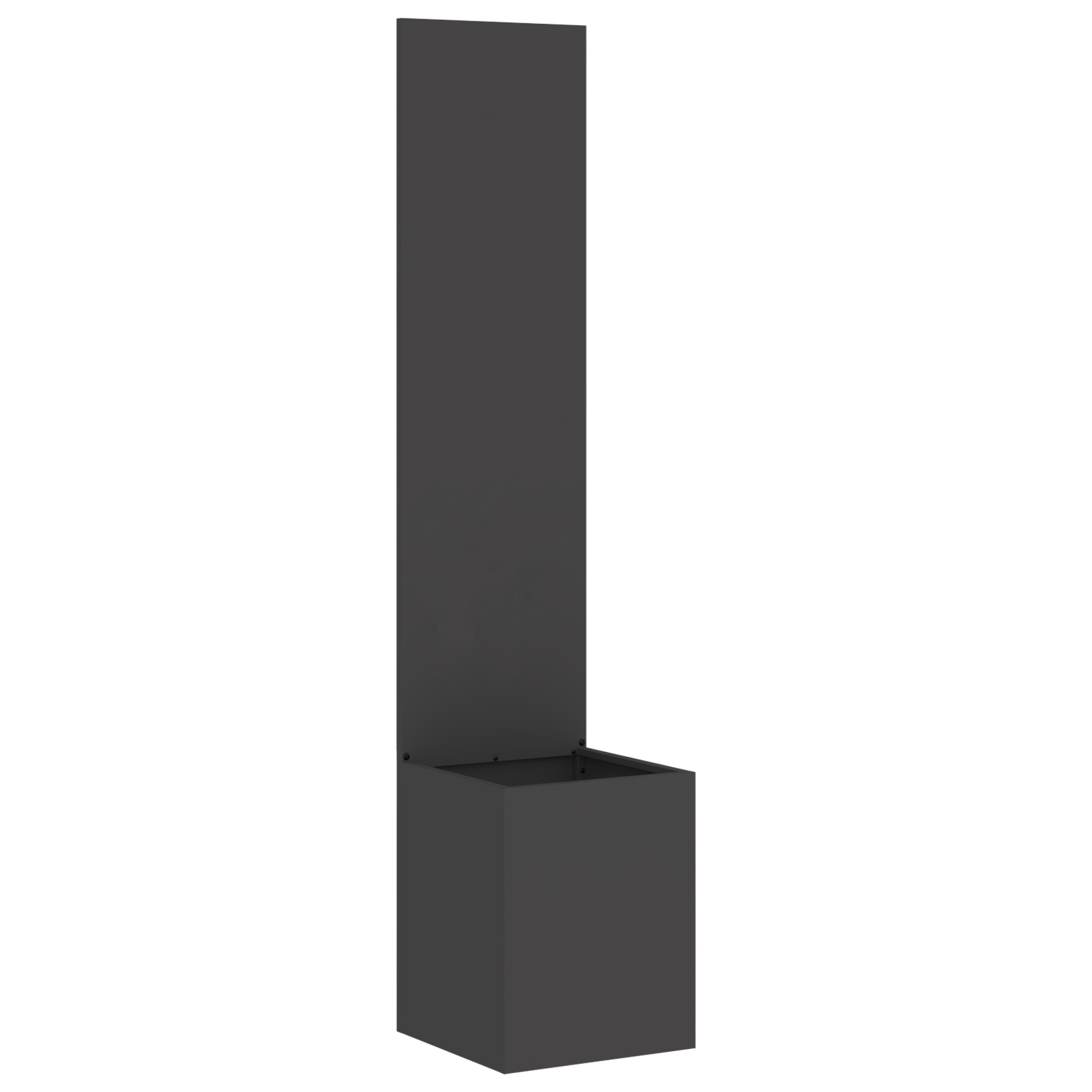 Ghiveci de Gradina cu Panou Decorativ Negru 32 x 140 cm — imaginea 2