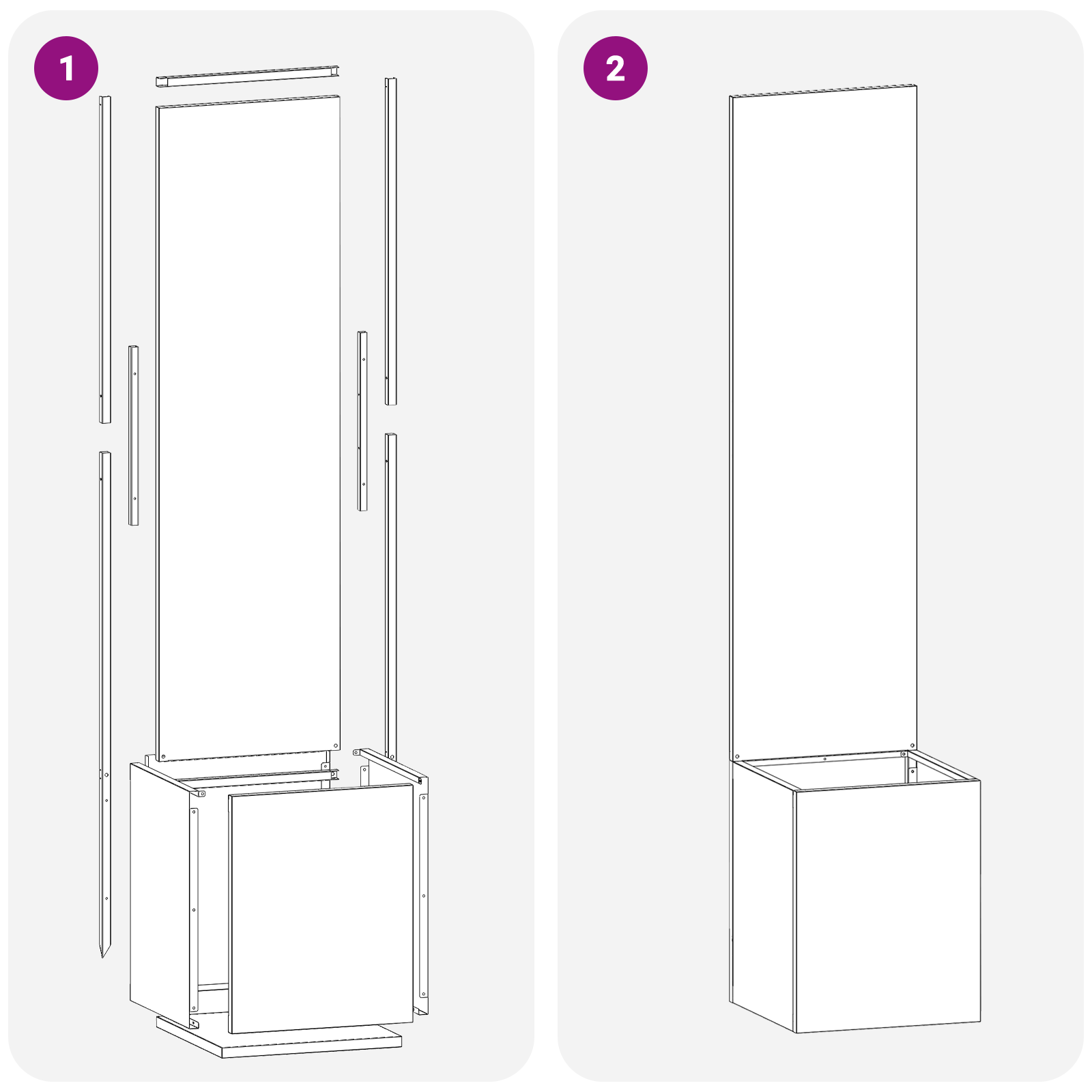 Ghiveci de Gradina cu Panou Decorativ Antracit 32 x 140 cm — imaginea 9
