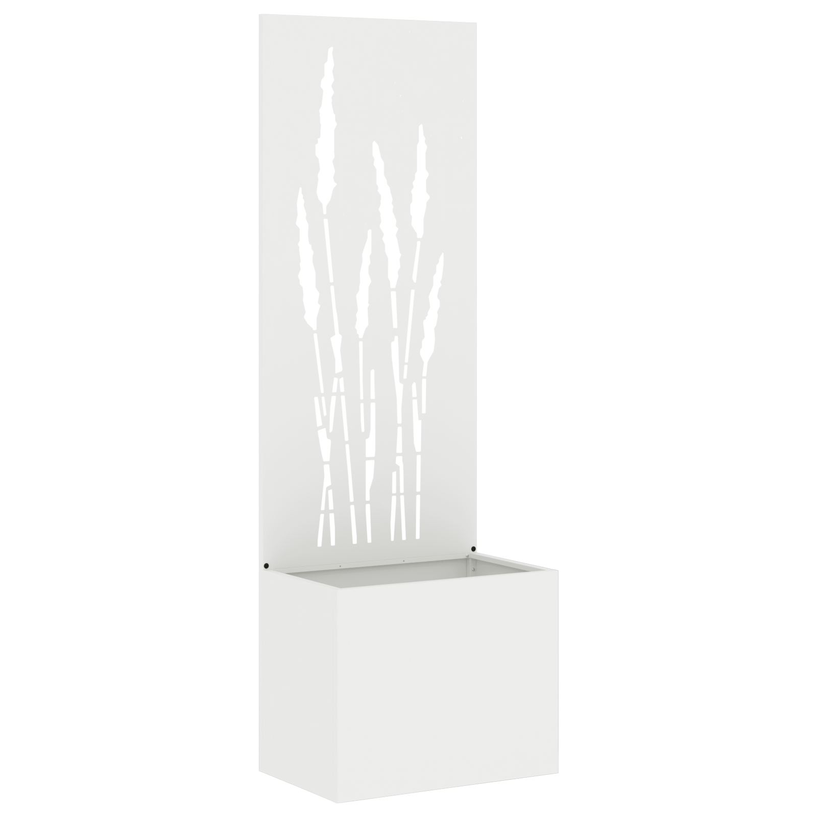 Ghiveci de Gradina cu Panou Decorativ Alb 50 x 140 cm — imaginea 2
