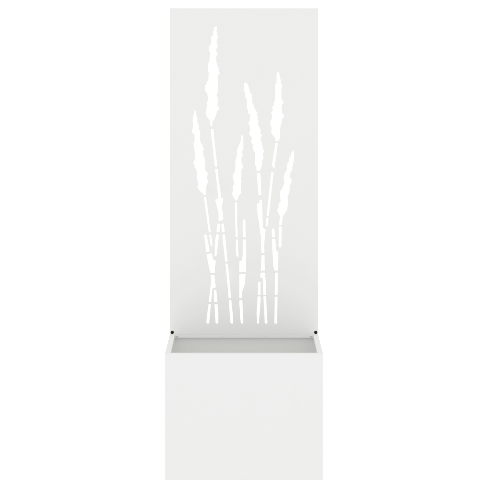 Ghiveci de Gradina cu Panou Decorativ Alb 50 x 140 cm — imaginea 5