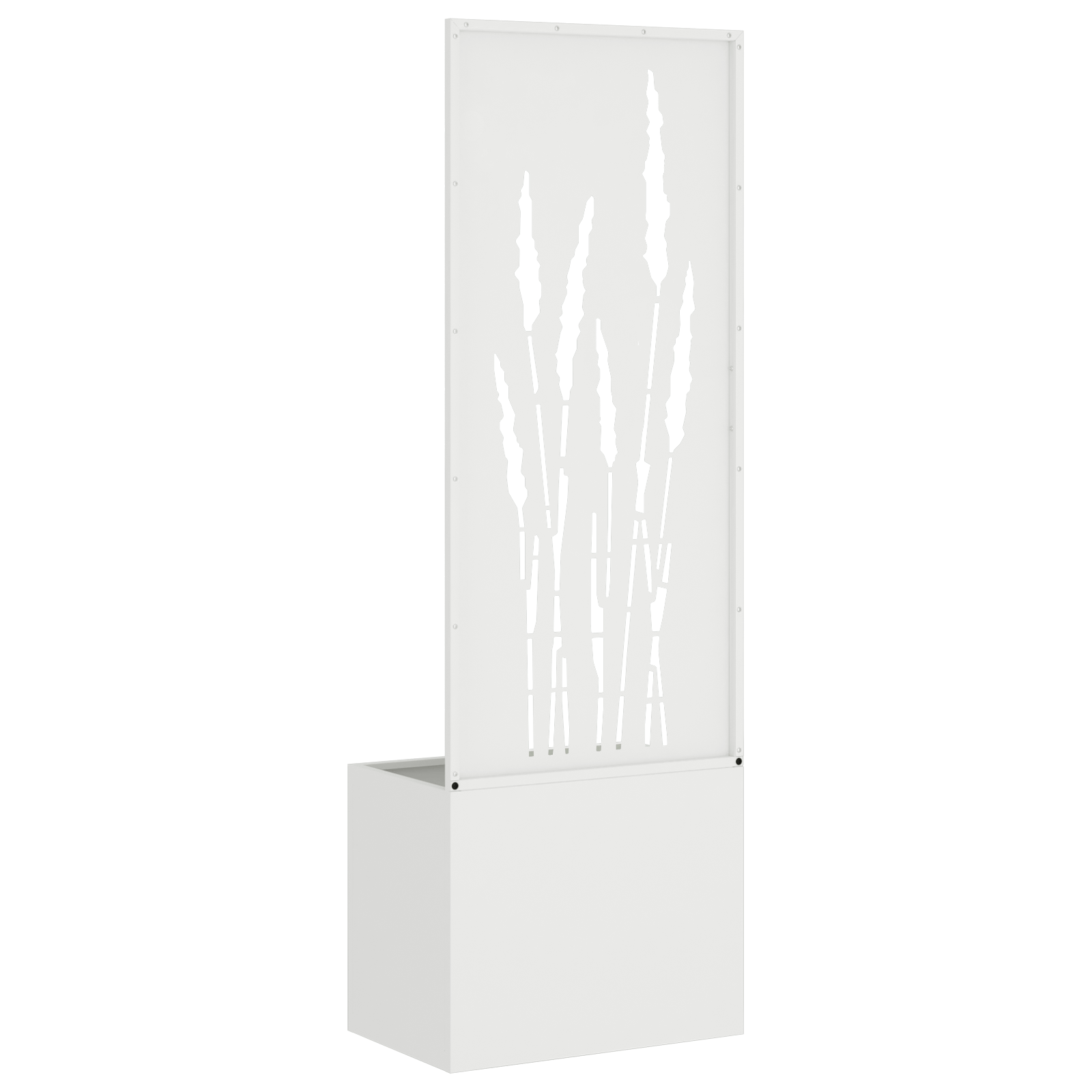 Ghiveci de Gradina cu Panou Decorativ Alb 50 x 140 cm — imaginea 7