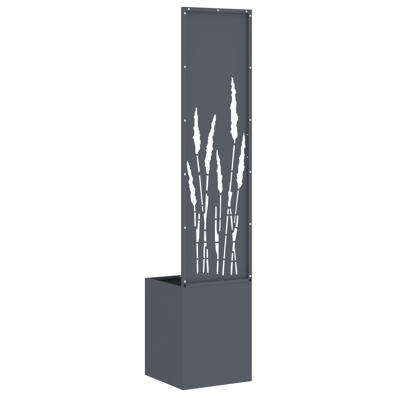 Ghiveci de Gradina cu Panou Decorativ Antracit 32 x 140 cm — imaginea 7