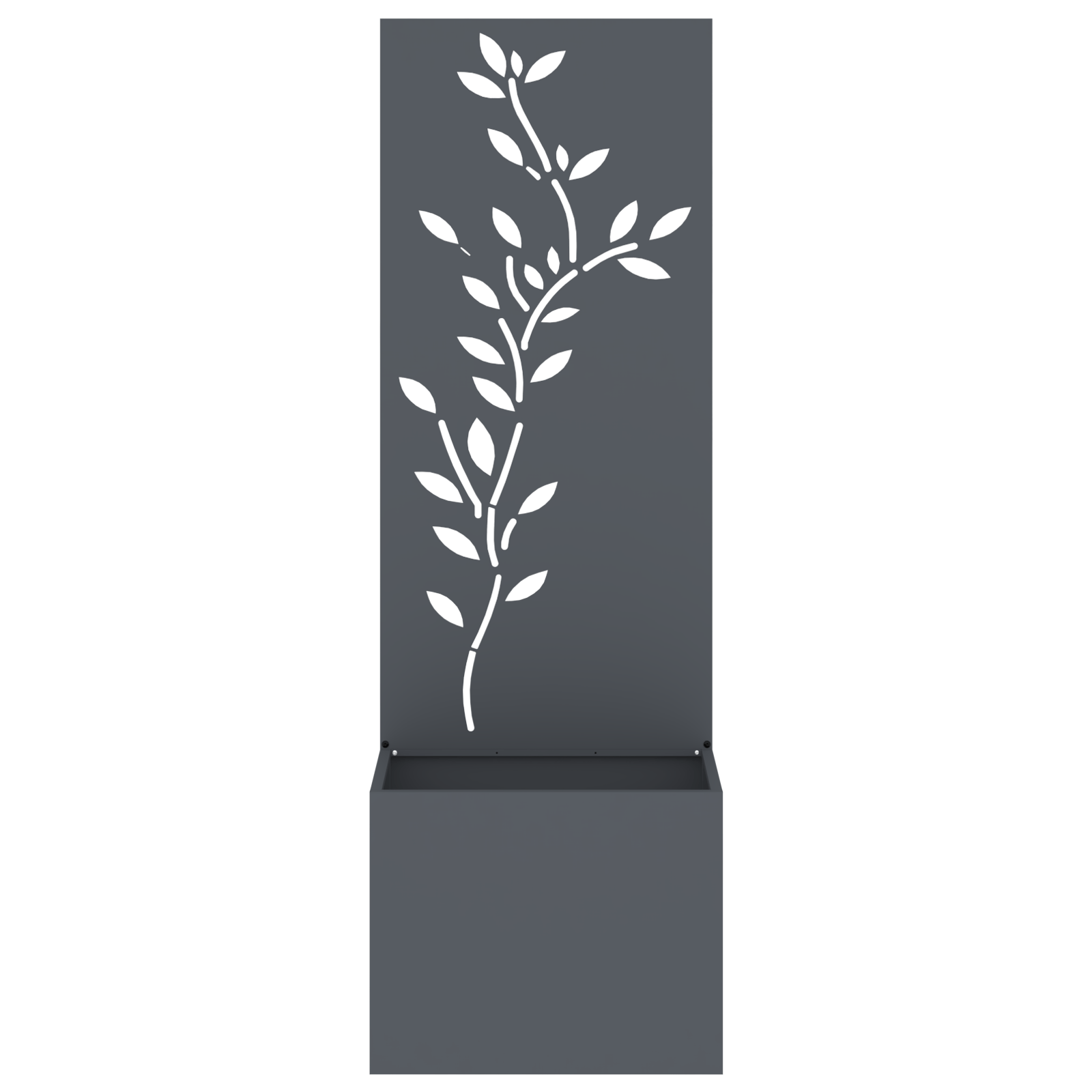 Ghiveci de Gradina cu Panou Decorativ Antracit 50 x 140 cm — imaginea 5