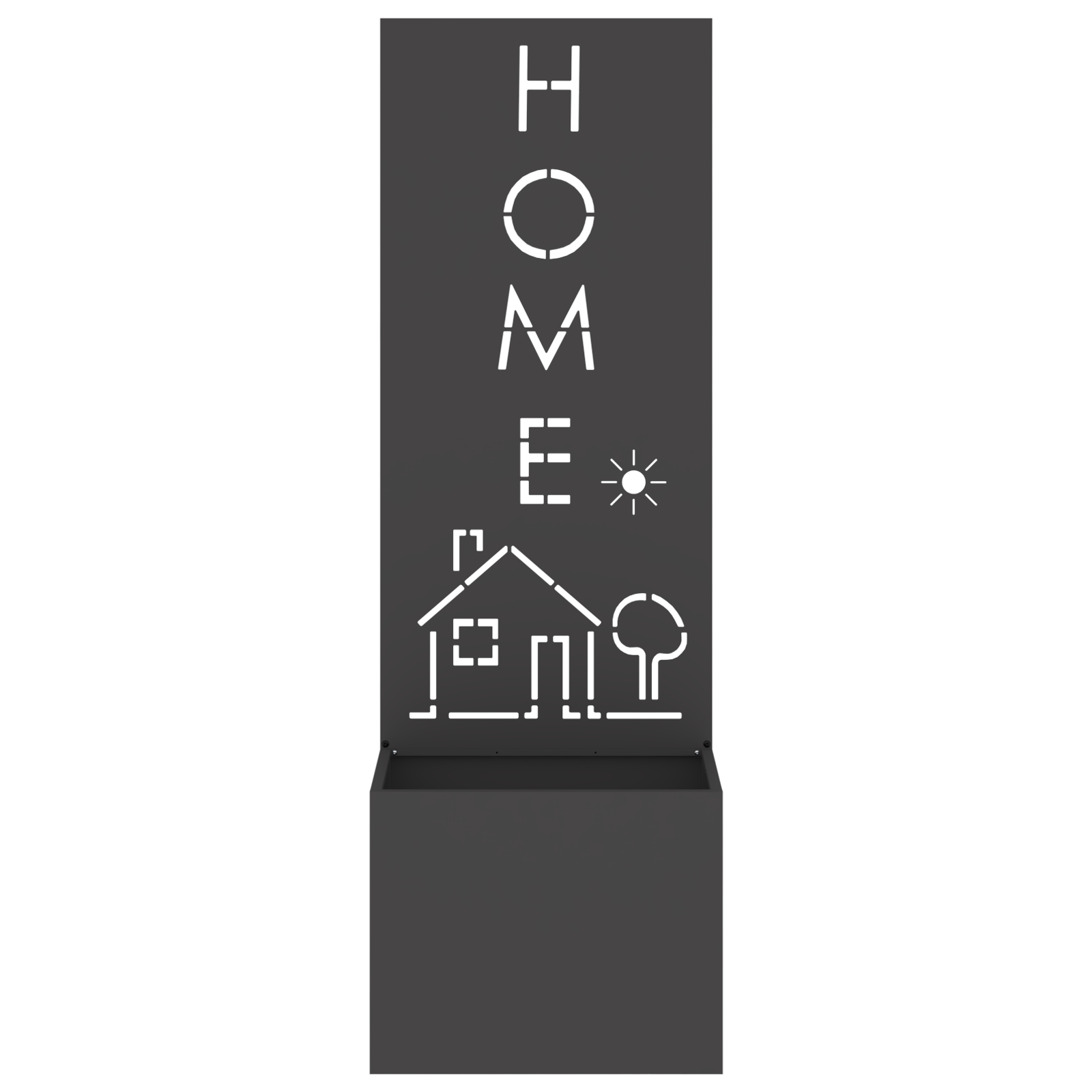 Ghiveci de Gradina cu Panou Decorativ Negru 50 x 140 cm — imaginea 5