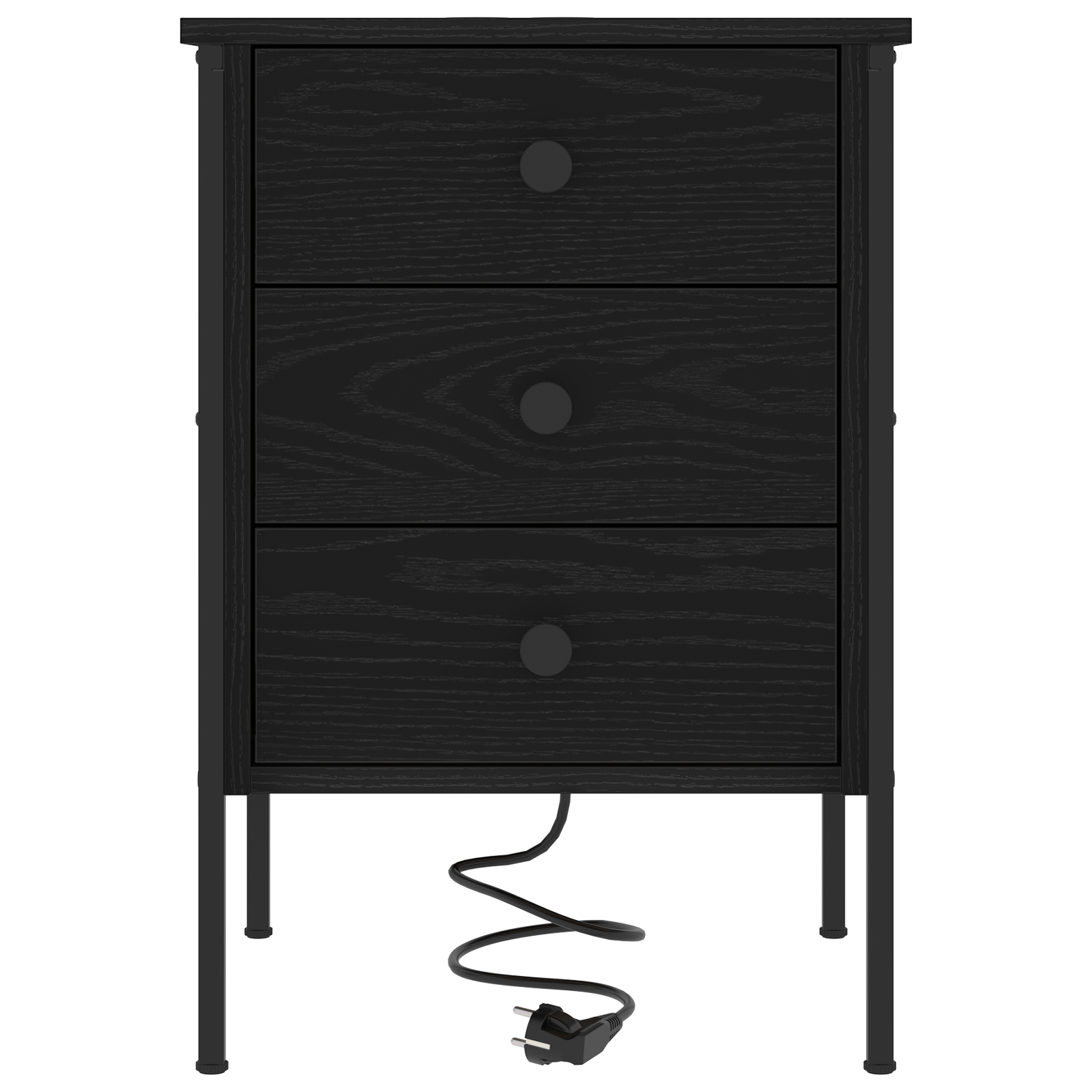 Noptiere 2 pcs Stejar negru 42 x 41 x 61 cm Lemn compozit — imaginea 7