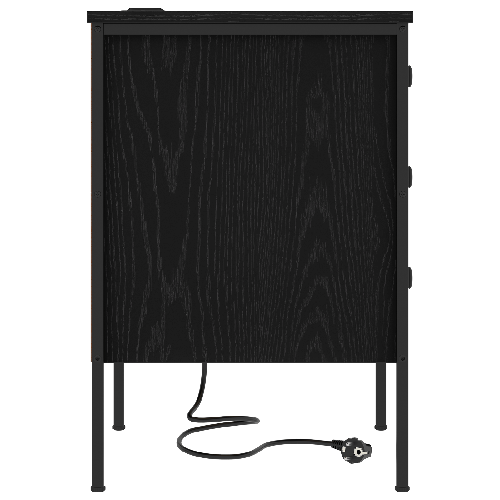 Noptiere 2 pcs Stejar negru 42 x 41 x 61 cm Lemn compozit — imaginea 8