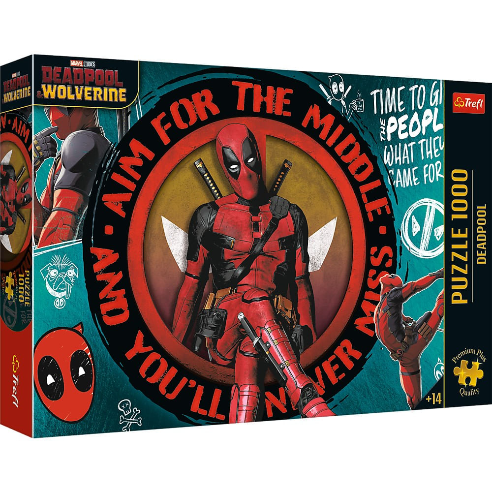 Puzzle trefl 1000 premium plus marvel deadpool si wolverine