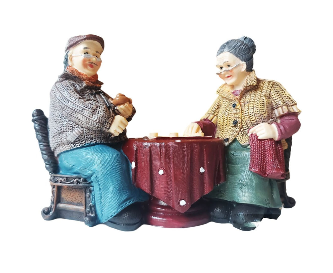 Statueta decorativa, Mos si baba, Multicolor, 20 cm, G395X