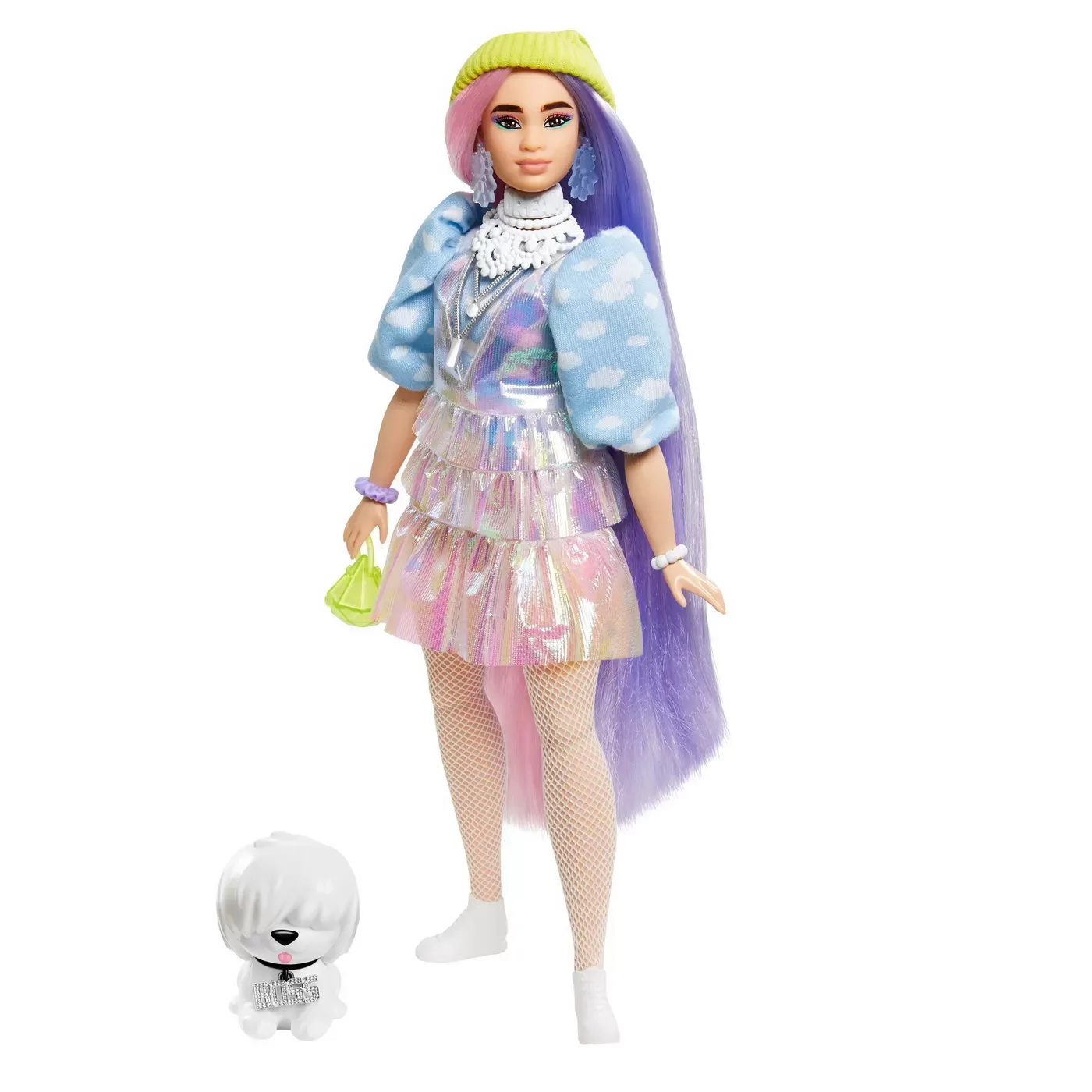 Papusa cu caciula verde si accesorii, Barbie