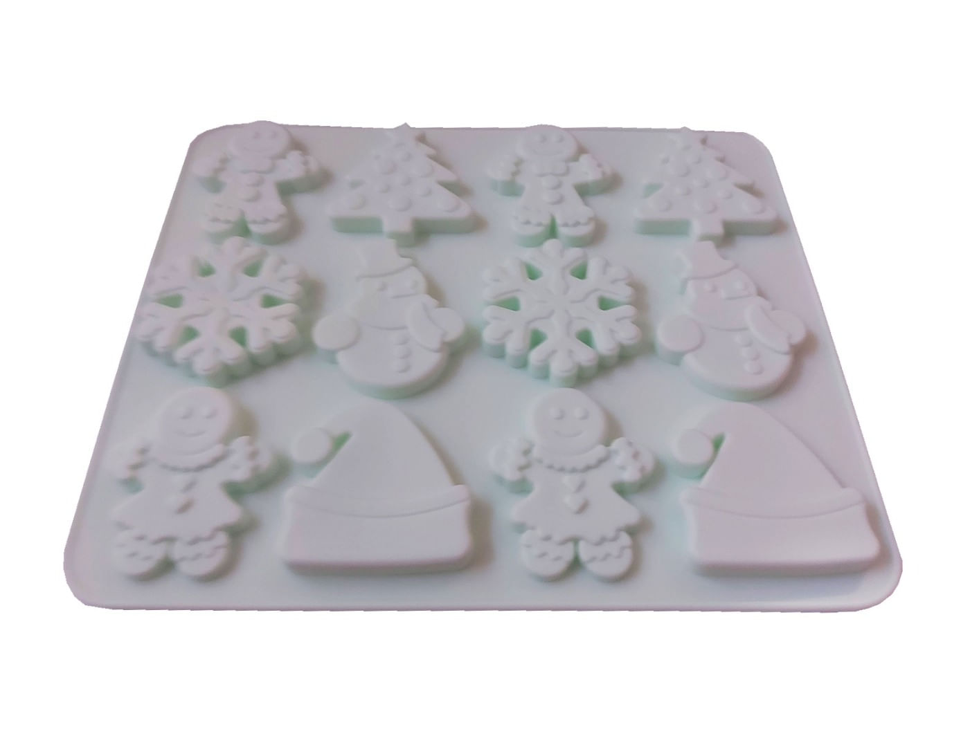 Forma silicon pentru prajituri, 12 cavitati, Sarbatori de iarna, 152COF - imagine 3