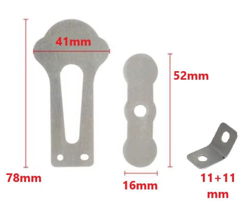 Set placa supapa cap compresor 78.5x41x23mm Mod.Item F (F) CH174 — imaginea 2