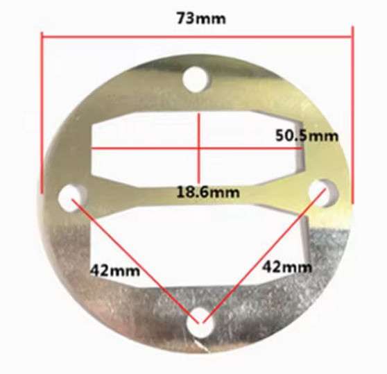 Garnitura din aluminiu pentru cap compresor de aer 42x42mm CH008 — imaginea 2