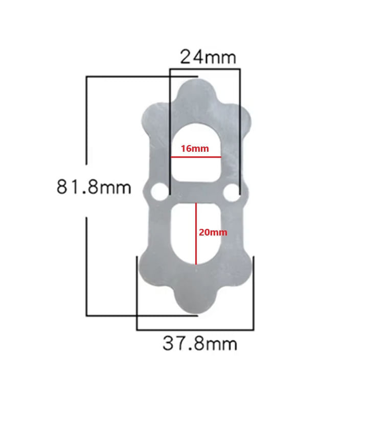 Placa supapa cap compresor 85x40x19mm Mod.Item R (R) CH176 — imaginea 2