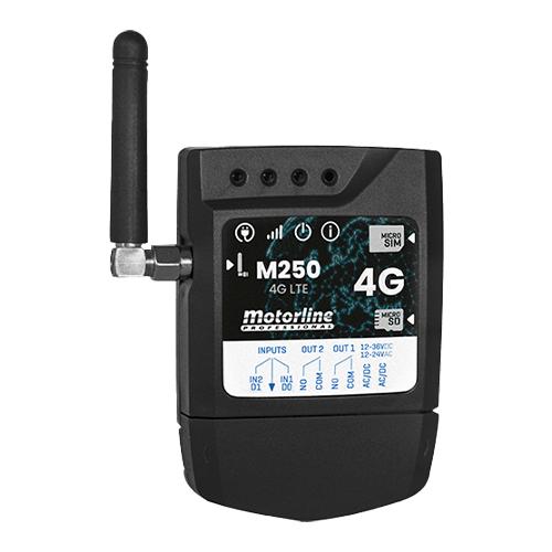 Controller GSM 4G, Bluetooth, 2 relee, card SIM inclus MOTORLINE GSM-M250