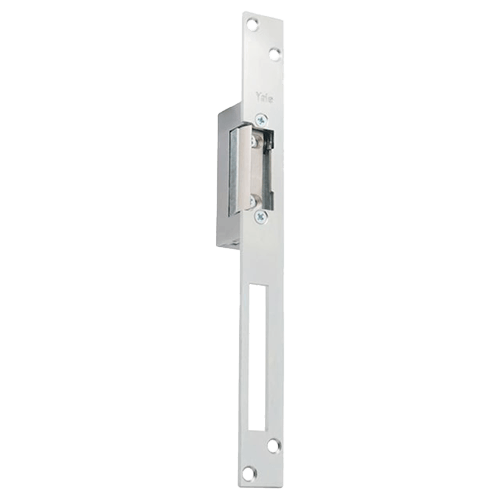 Yala electromagnetica fail locked, 12Vcc, 230mA parghie deblocare, cu placa suport lunga - Yale by ASSA ABLOY