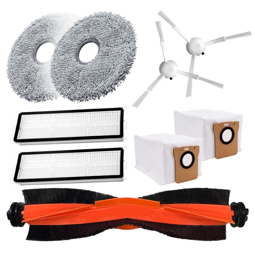 Set 9 accesorii NewEvo compatibile cu Xiaomi MI X10 PLUS+, X20+PLUS, 1 perie tambur, 2 perii laterale, 2 filtre Hepa - imagine 7
