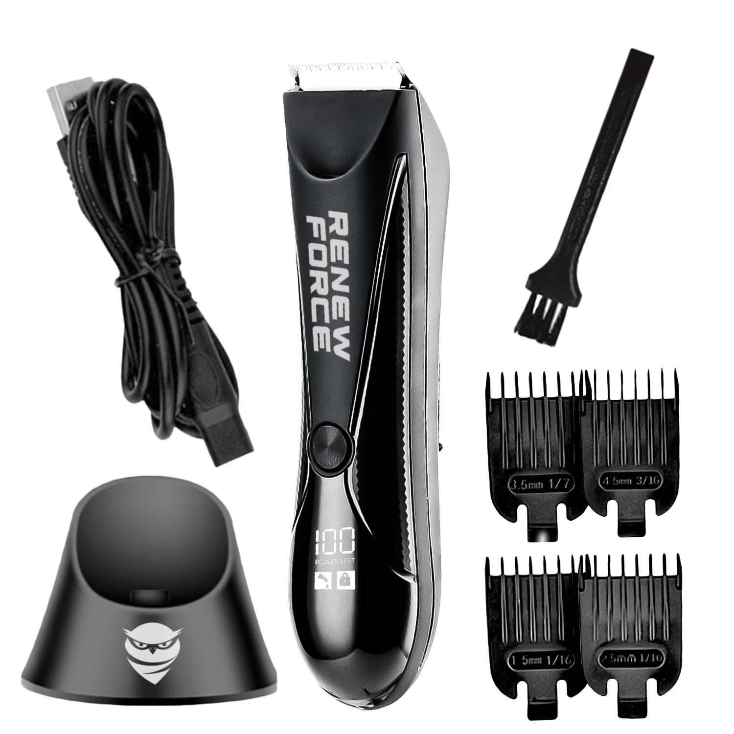 Aparat de Tuns si Ras , Inghinal, Barba si Corp, Portabil, Incarcare USB, Baterie Reincarcabila de 2000mAh - imagine 5
