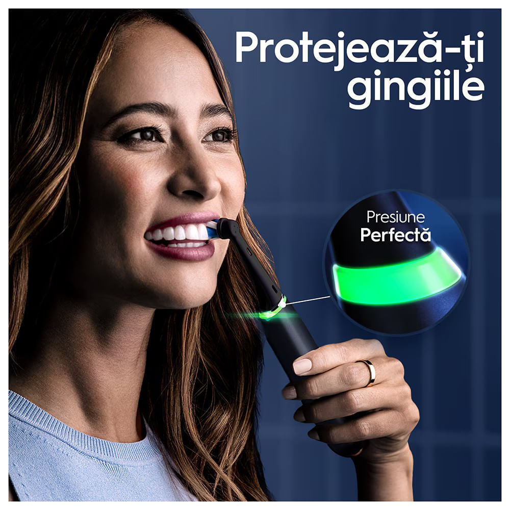 Periuta de dinti electrica Oral-B iO9 cu Tehnologie Magnetica si Micro-Vibratii, Inteligenta artificiala, Display led