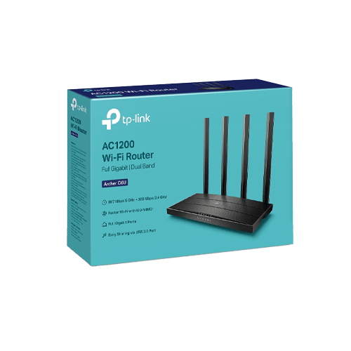 Router Wireless TP-Link Archer C6U AC1200 Dual-Band OneMesh Beamforming ArcherC6U