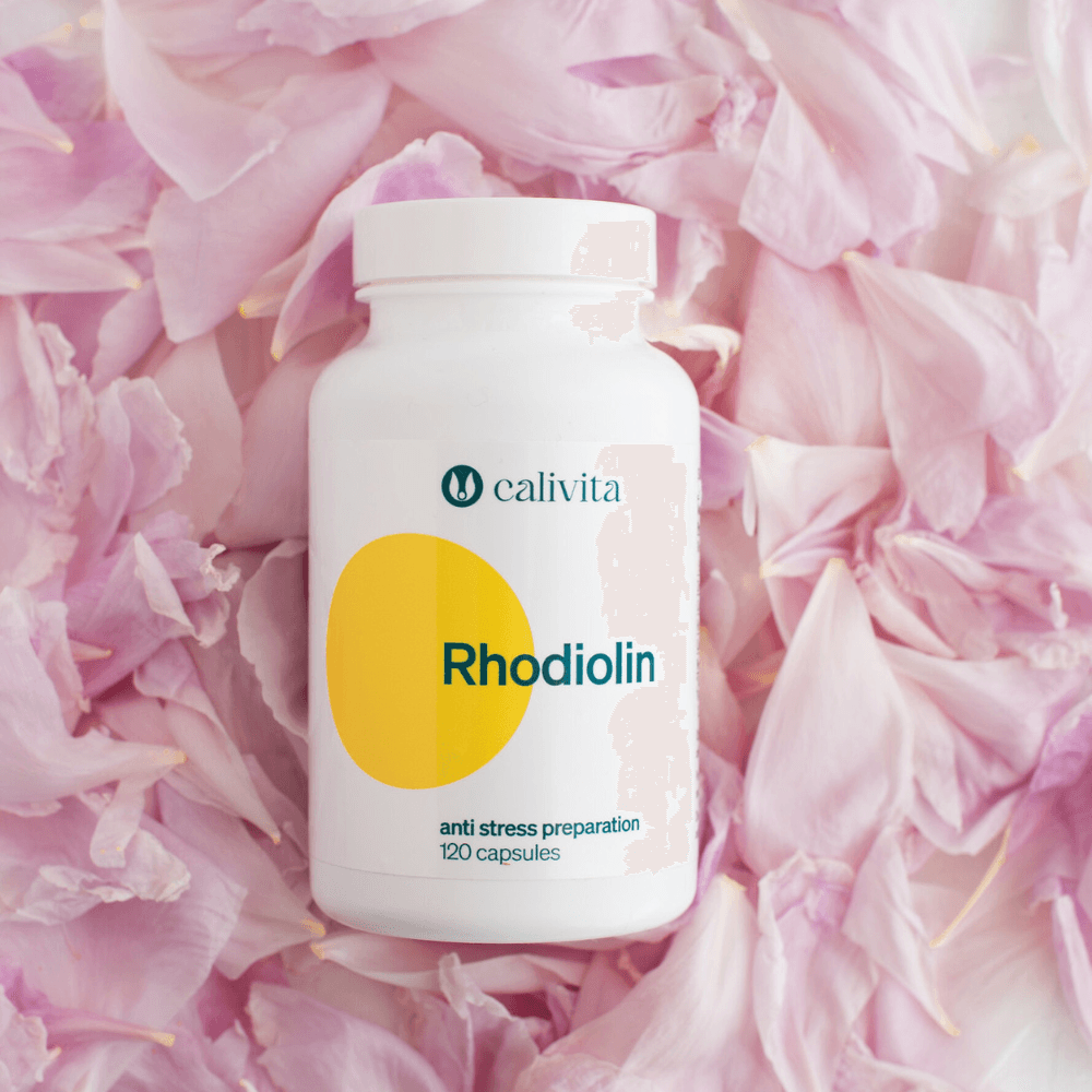 Rhodiolin supliment alimentar Antistres cu Extract de Rhodiola Rosea (120 capsule) - Calivita