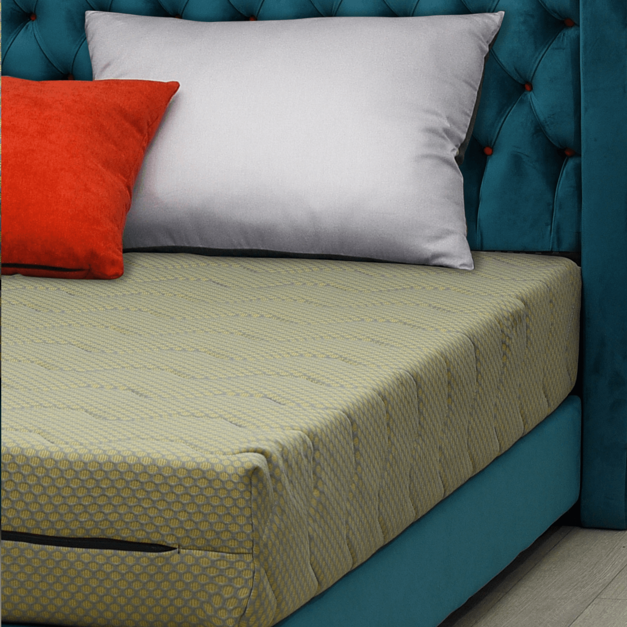 Saltea Ortopedica, Buona Notte, Union, 180x200x20 cm, spuma poliuretanica, High Resilience, antibacterian, dehusabil, husa Gala, fermitate medie — imaginea 4