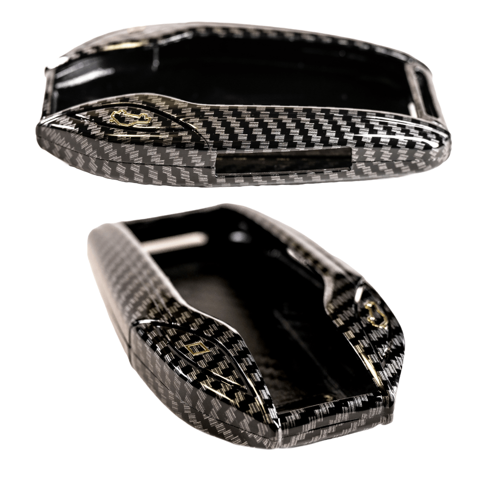 Carcasa de protectie pentru cheie smart BMW compatibila cu Seria 5, 6, 7, 8, X5, X6, X7, Aspect Carbon, smart key BMW - imagine 2