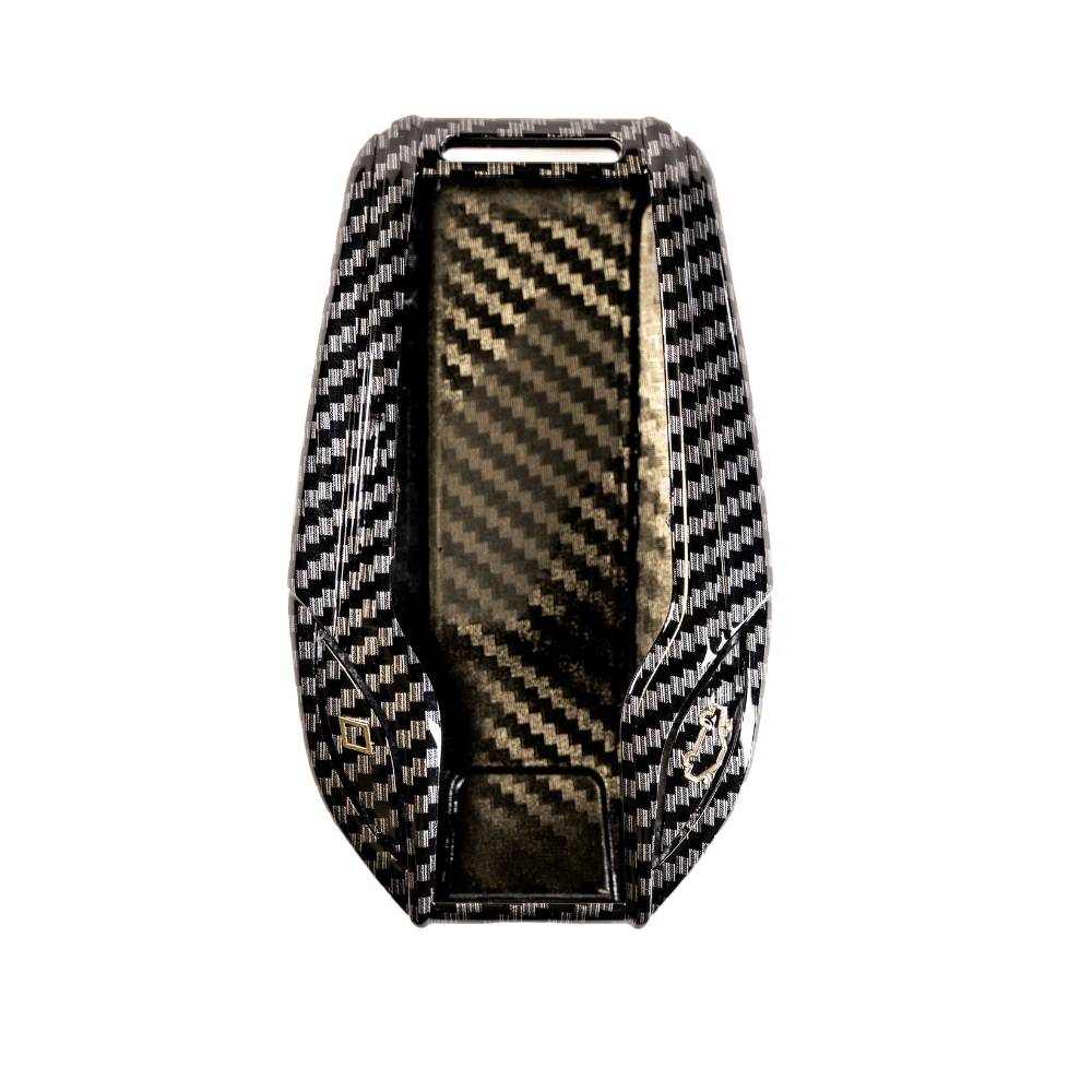 Carcasa de protectie pentru cheie smart BMW compatibila cu Seria 5, 6, 7, 8, X5, X6, X7, Aspect Carbon, smart key BMW - imagine 3
