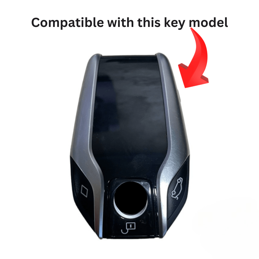 Carcasa de protectie pentru cheie smart BMW compatibila cu Seria 5, 6, 7, 8, X5, X6, X7, Aspect Carbon, smart key BMW - imagine 4