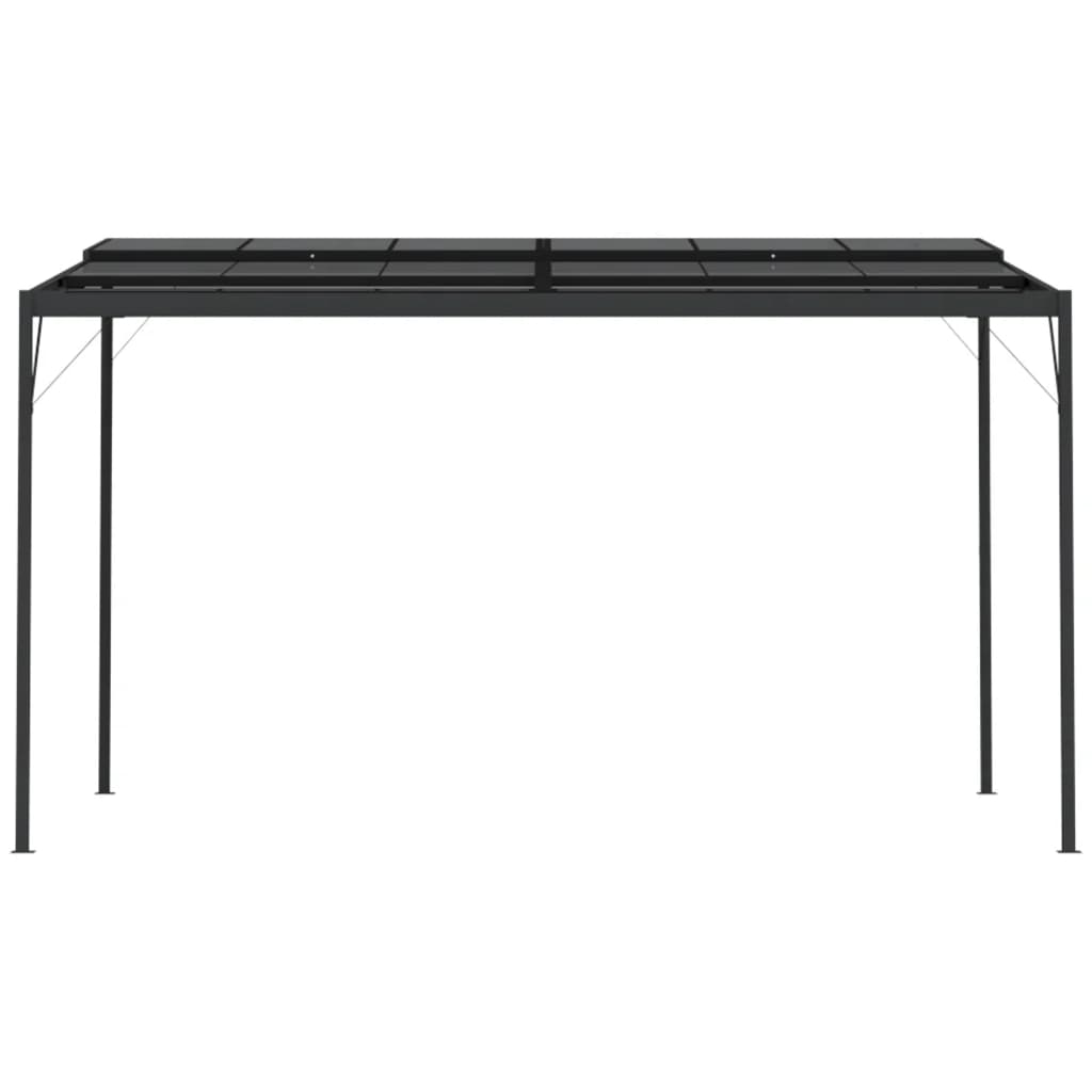 Pavilion cu acoperis, antracit, 4x3x2,5 m, aluminiu si otel — imaginea 4