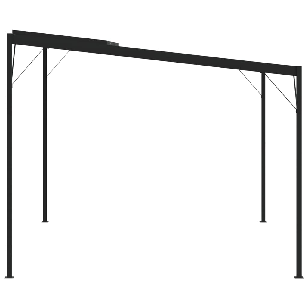 Pavilion cu acoperis, antracit, 4x3x2,5 m, aluminiu si otel — imaginea 5